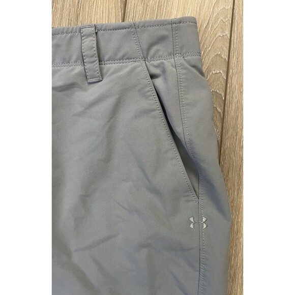 Under Armour Mens Pants 38x30 Gray Khaki Match Play Performance Golf Outdoor - Picture 3 of 9